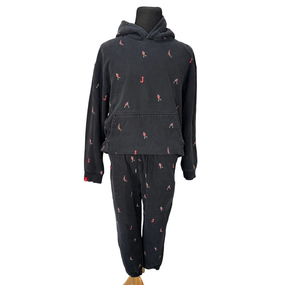 Air Jordan Essentials AOP Hoodie and Jogger Pants - Men's XL